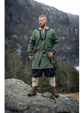 Trollfelsen Leonardo Carbone Mittelalter Gewandung Ritter Wikinger Tunika Bragi Grün _6_
